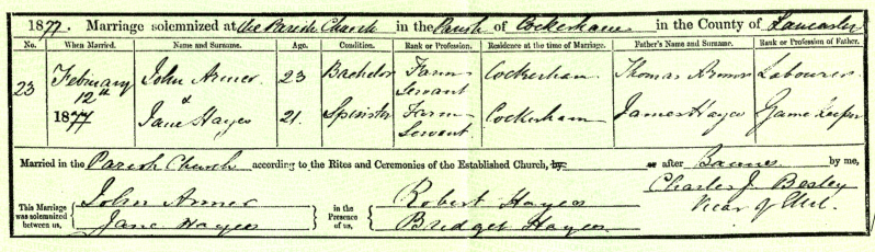 John born 1853 marriage cert
