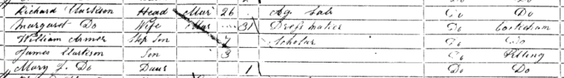 Margaret born 1829 in 1861 Census
