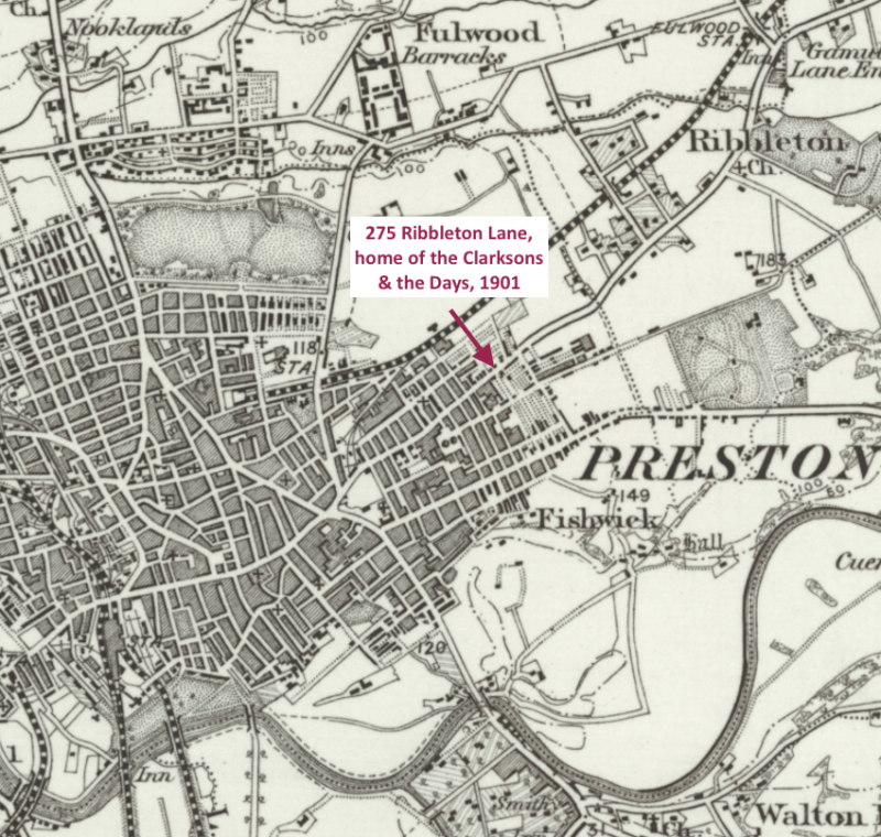 Preston old map