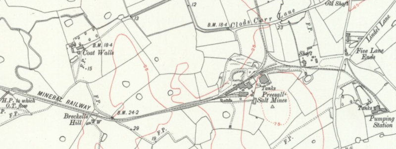 Hodgkinson 1895 detailed salt mine map
